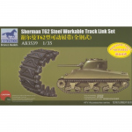 Sherman T62 Steel Workable Track Link Set - Bronco 1/35