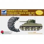 Sherman Cuff Type Workable Track Link Set - Bronco 1/35