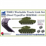 Ketten fr M26/M46 T80E1 (Steel Type) - Bronco 1/35