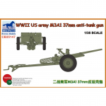WWII US Army M3A1 37mm Anti-Tank Gun - Bronco 1/35