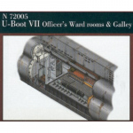 Dt. U-Boot Typ VII Offiziersrume - CMK 1/72