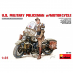 U.S. Millitary Policeman with Motorcycle - MiniArt 1/35