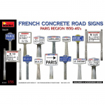 French Concrete Road Signs 1930-40s. Paris Region