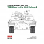 Workable Track Links TR60 (650mm) for British Challenger...
