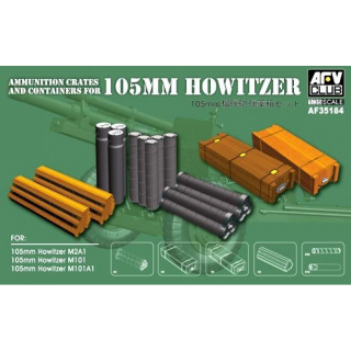 Ammunition Crates and Containers for 105mm Howitzer M2A1/M101/M101A1 - AFV Club 1/35