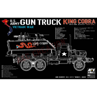 U.S. Army Gun Truck King Cobra Vietnam War (M54+M113) - AFV Club 1/35