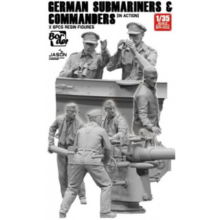 German Submariners & Commanders (in action) - Border Model 1/35