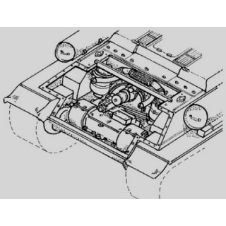 T-34 - Getriebe Set - CMK 1/35
