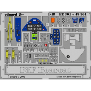 F8F Bearcat - Detailset 1/48