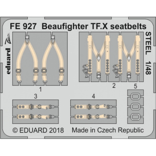 Beaufighter TF.X seatbelts STEEL - 1/48