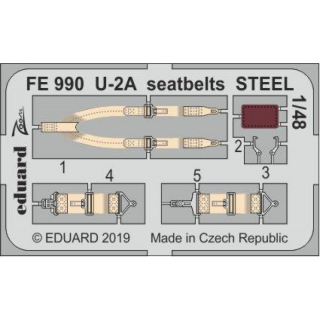 U-2A seatbelts STEEL - 1/48