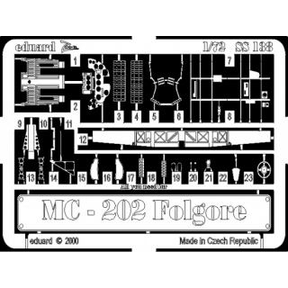 MC-202 Folgore - Detailset 1/72