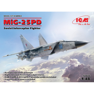 MiG-25 PD Soviet Interceptor Fighter - ICM 1/48