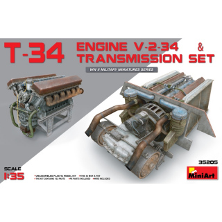 T-34 Engine V-2-34 & Transmission Set - MiniArt 1/35