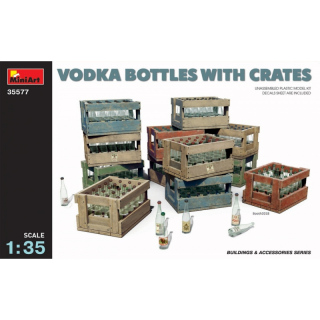 Vodka Bottles w. Crates - MiniArt 1/35