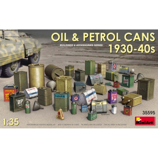 Oil & Petrol Cans 1930-40s - MiniArt 1/35