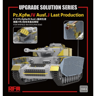 Panzer IV Ausf. J last Prod. Upgrade Solution - Rye Field Model 1/35