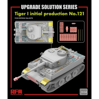 Tiger I initial Prod. No.121 Upgrade Solution - Rye Field Model 1/35