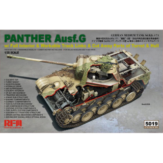 Panzer V Panther Ausf. G mit Interior - Rye Field Model 1/35