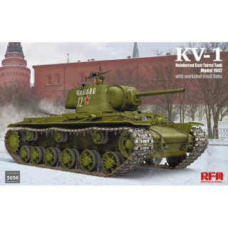KV-1 Model 1942 Reinforced Cast Turret Tank - Rye Field Model 1/35