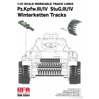 Workable Winterketten for Pz.Kpfw.III/IV & StuG III/IV - Rye Field Model 1/35