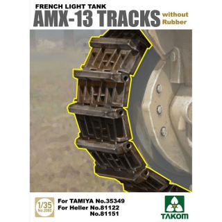 French Light Tank AMX-13 Tracks without Rubber (workable) - Takom 1/35