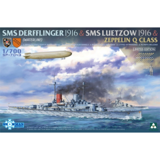 SMS Derfflinger & SMS Ltzow & Zeppelin Q Class - Takom 1/700