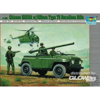 Chinese BJ212A w.105mm Type 75 Recoilles Rifle - Trumpeter 1/35
